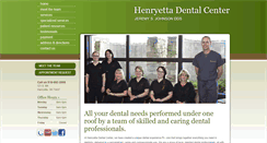 Desktop Screenshot of henryettadentalcenter.com